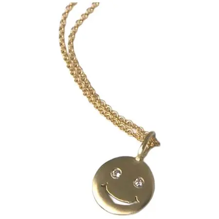 STUDIO WATERFALL(スタジオウォーターフォール) K18ダイヤモンド スマイリーフェイスネックレス