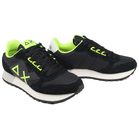 SUN68(サンシックスティーエイト) メンズ スニーカー sun241-z115i-99 ジャキ フルオ ブラック