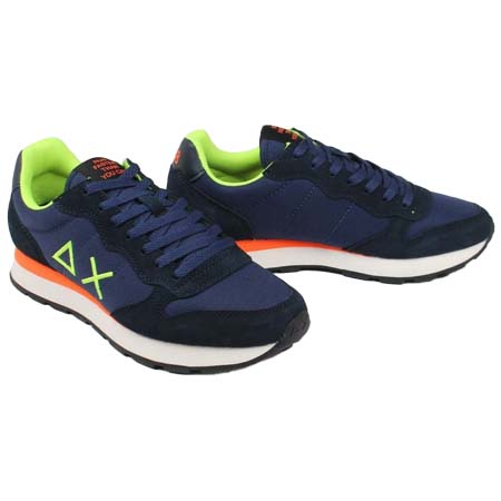 SUN68(サンシックスティーエイト) メンズ スニーカー sun241-z102i-80 トム フルオ ブルー