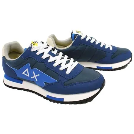 SUN68(サンシックスティーエイト) メンズ スニーカー sun240-z120ibl ニキ ソリッド ブルー