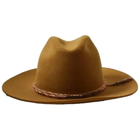 Super duper Hats(スーパーデューパーハット) MIX毛糸リボンハット ラビットファーフェルト 7.5ｃｍツバ