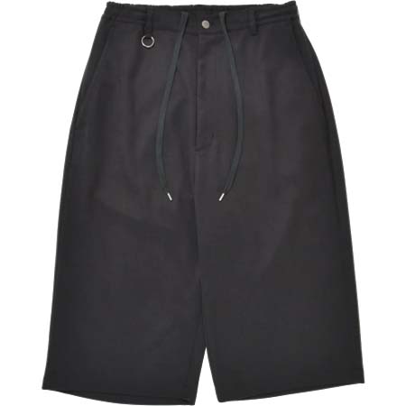 SuperThankS(スーパーサンクス) Cropped wide trousers – l.black