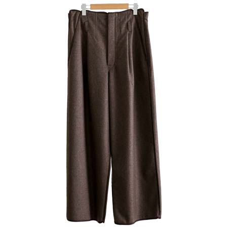 tac:tac(タクタク) LIGHT MELTON- PIPING PANTS BROWN