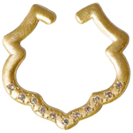 talkaTive(トーカティブ) クレストイヤーカフダイヤモンドロータス