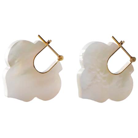 talkaTive(トーカティブ) クレストピアスモロカンホワイトマザーオブパール