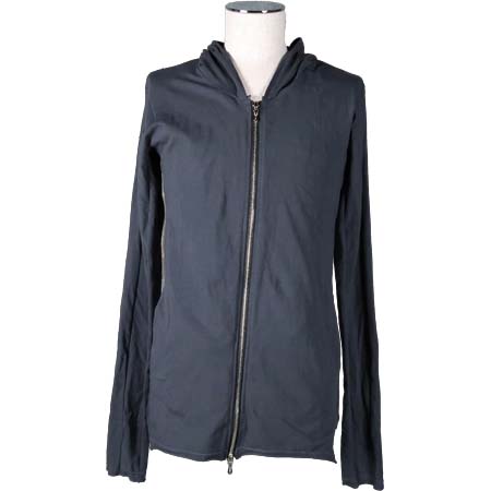 THEE OLD CIRCUS(ジオールドサーカス) Bear Jersey Harvest Sleeve Zip Up Hoodie_dustcharrcoal