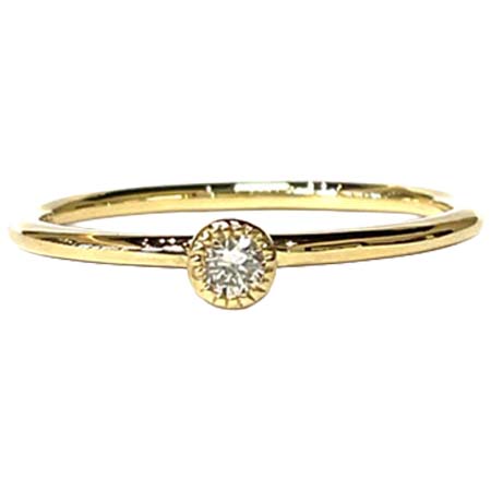 TILLA EARTH(ティーラアース) K18YG Twinkle　ダイヤモンドリング 0.05ct