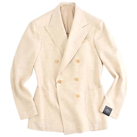 TITO ALLEGRETTO(ティトアレグレット) シルク リネン ウール 3者混 ダブルジャケット