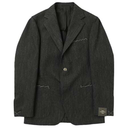 TITO ALLEGRETTO(ティトアレグレット) ジャケット シングル 3B ウール コットン メタルボタン TA-05 241 063 BLACK