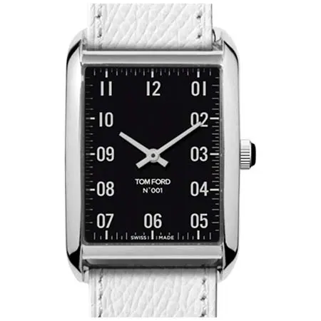 TOM FORD TIMEPIECES(トムフォードタイムピース) N.001 ポリッシュド ステンレススティールケース ブラックダイアル