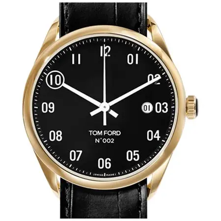 TOM FORD TIMEPIECES(トムフォードタイムピース) N.002 オートマチック ポリッシュド 18KTイエローゴールドケース ブラックダイアル