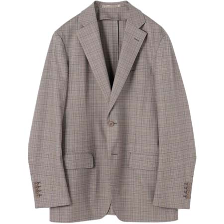 TOMORROWLAND PILGRIM(トゥモローランドピルグリム) ウールシルクポリウレタン シングルブレステッド2Bジャケット MOOVING