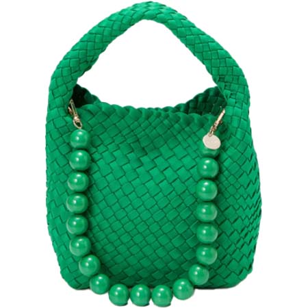 TOPKAPI(トプカピ) ネオプレン イントレチャート ボールビーズ付き ショルダー ワンハンドル バッグ