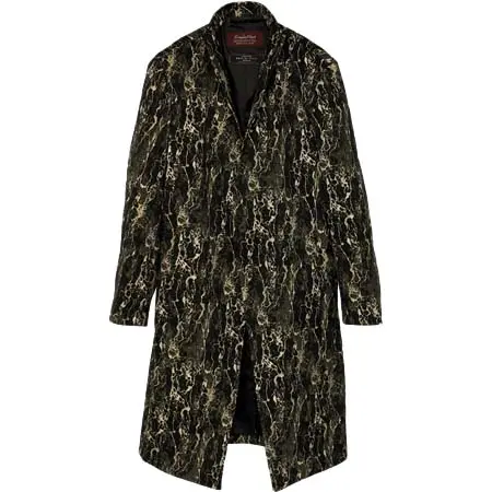 TORNADO MART(トルネードマート) マーブルメタルジャカードコート