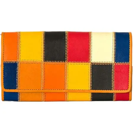 TRION(トライオン) フラップ式長財布　マルチカラー