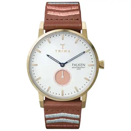 TRIWA(トリワ) CORAL FALKEN BROWN EMBROIDERED CLASSIC