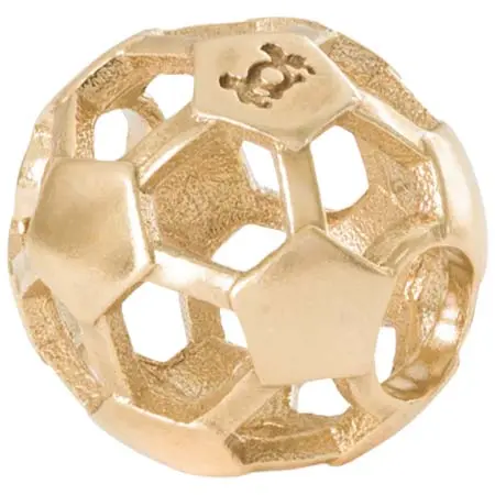 TROLLBEADS(トロールビーズ) フットボール パッション ゴールド・ビーズ