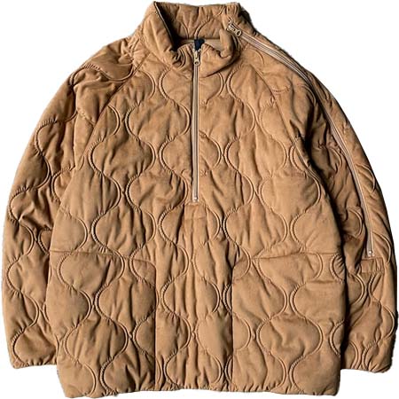 ts(s)(ティーエスエス) Fake Nubuck Quilted Cloth / Zip-up Shoulder Pullover Jacket