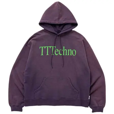 TTT_MSW(ティー) TTT×ICE & TECHNO logo hoodie