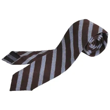 ULTURALE(ウルトラーレ) メンズ アクセサリー カシミア100％ニット ブラウン×ライトブルー