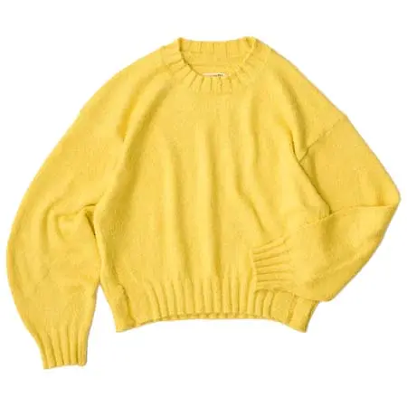 unfil(アンフィル) cotton & silk shaggy sweater