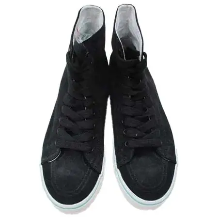 UNIF(ユニフ) 202’s スェードハイカットスニーカー black