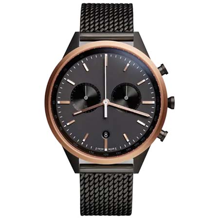 UNIFORM WARES(ユニフォームウェアーズ) C41　ローズゴールド×ブラックミラネーゼメッシュベルト