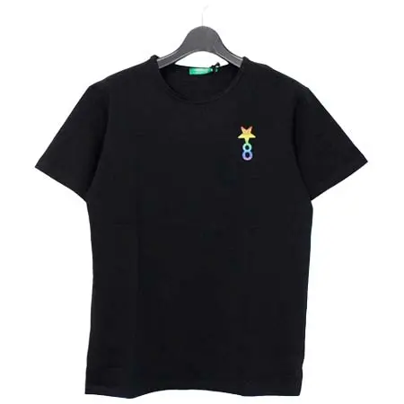 USUALIS(ウザリス) ☆8 S/S Tシャツ / ブラック [UC41-N190]