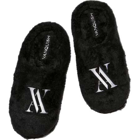 VANQUISH(ヴァンキッシュ) VA Embroiderg fluffy slippers[VYA004]