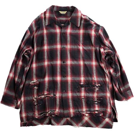 VARDE77(バルデ77) R9 “傷だらけ” ネルシャツ 9021AW-ST-SR01