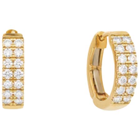 VERITE(ベリテ) K18YGダイヤモンド ピアス