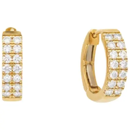 VERITE(ベリテ) K18YGダイヤモンド ピアス