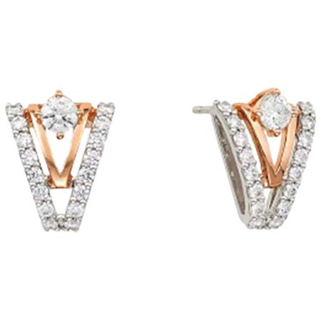 VERITE(ベリテ) PT900/PT950/K18PG H&Cダイヤモンドピアス