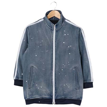 VOGUISH(ヴォーギッシュ) インディゴポンチジャージーブルゾン