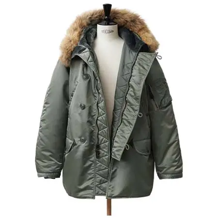 WAIPER.inc(ワイパーインク) 米軍 U.S.A.F N-3B VINTAGE フライトジャケット リアルファー 日本製