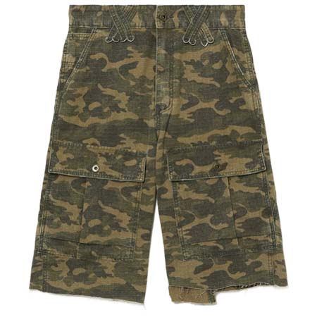 WE11DONE(ウェルダン) カモフラージュ カーゴショーツ