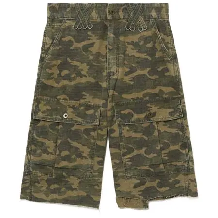 WE11DONE(ウェルダン) カモフラージュ カーゴショーツ