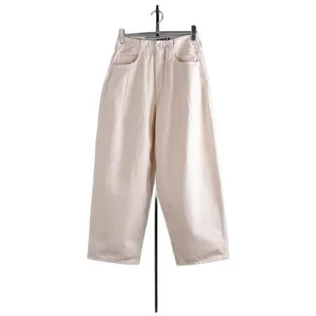 WESTOVERALLS(ウエストオーバーオールズ) ハイウエストワイドストレートジーンズ