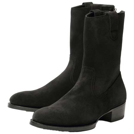 WH(ダブリューエイチ) 干場別注 ヤヌスカーフ スエード サイドジップ ペコス ブーツ