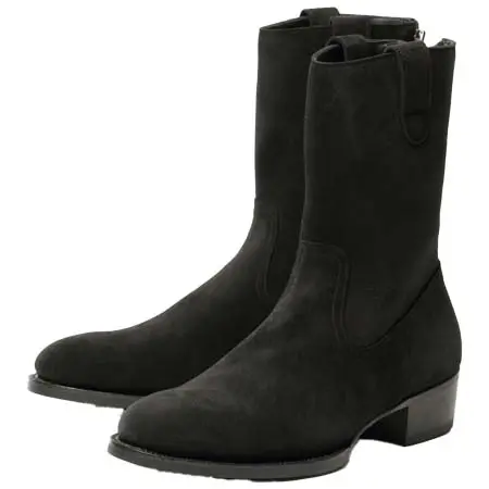 WH(ダブリューエイチ) 干場別注 ヤヌスカーフ スエード サイドジップ ペコス ブーツ