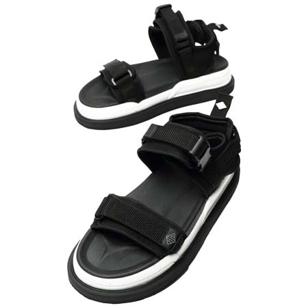 WH(ダブリューエイチ) ネオプレン スポーツサンダル ブラック×ホワイト