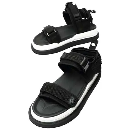 WH(ダブリューエイチ) ネオプレン スポーツサンダル ブラック×ホワイト