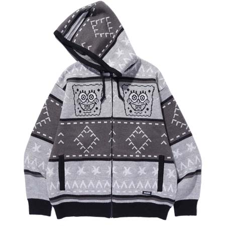 XLARGE(エクストララージ) ×SpongeBob KNIT HOODIE