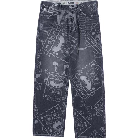 XLARGE(エクストララージ) ×SpongeBob DENIM PANTS