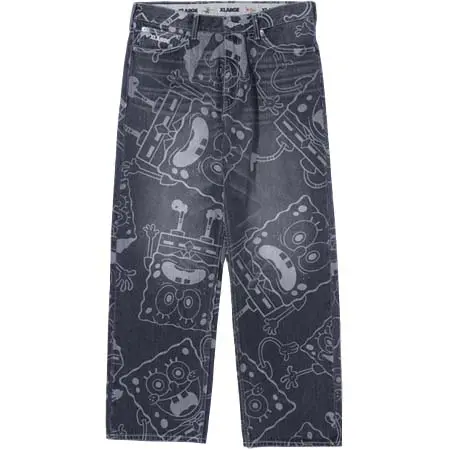 XLARGE(エクストララージ) ×SpongeBob DENIM PANTS