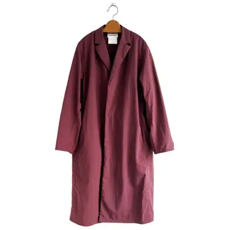 YAECA CONTEMPO(ヤエカコンテンポ) nylonチェスターコート 53551 / Burgundy-M