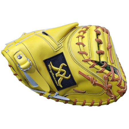Antler(アントラー) 野球 グローブ キャッチャーミットyellow  (AKG-C2-YW01)