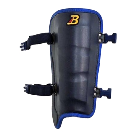 BELGARD(ベルガード) 野球 防具プロテクター FG640R　甲無し　プロ用フットガード　右打者用　ネイビー×ブルー