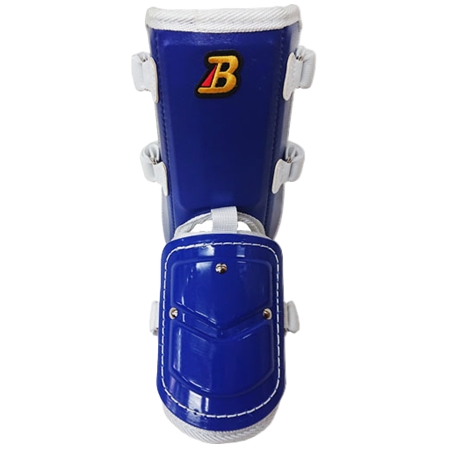 BELGARD(ベルガード) 野球 防具プロテクター FG902 フットガード　ショートモデル　左右兼用　Dブルー×ホワイト