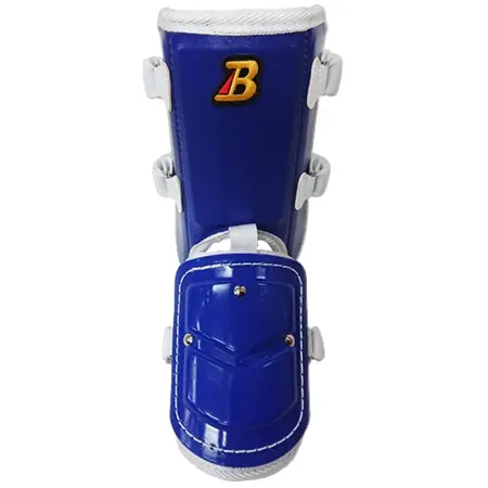 BELGARD(ベルガード) 野球 防具プロテクター FG902 フットガード　ショートモデル　左右兼用　Dブルー×ホワイト